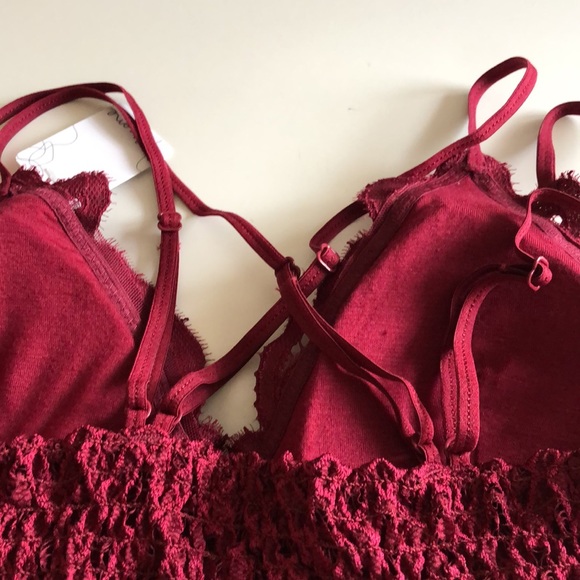 Wine Lace Bralette NWT - Picture 4 of 4